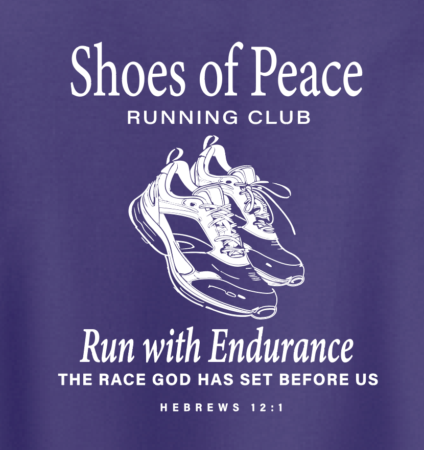 Shoes of Peace Jerzee Crewneck Sweatshirt (purple)