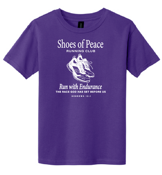 Shoes of Peace Softstyle S/S T-shirt (purple)