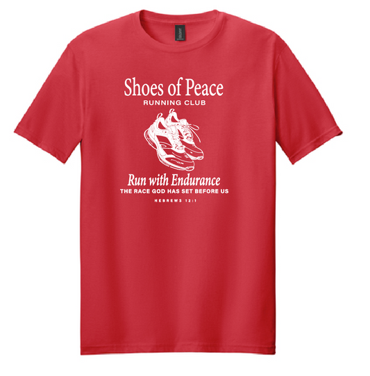 Shoes of Peace Softstyle S/S T-shirt (red)