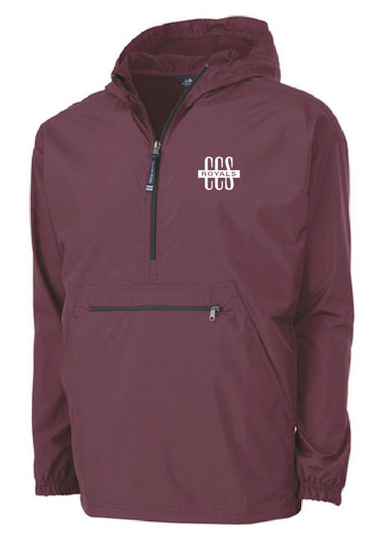 Royals Design UNLINED Pack-n-Go Jacket (maroon)