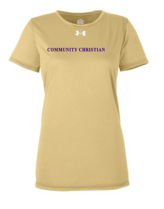 Fan Gear (6476) Under Armour Team Tech T-shirt (women)(vegas gold)