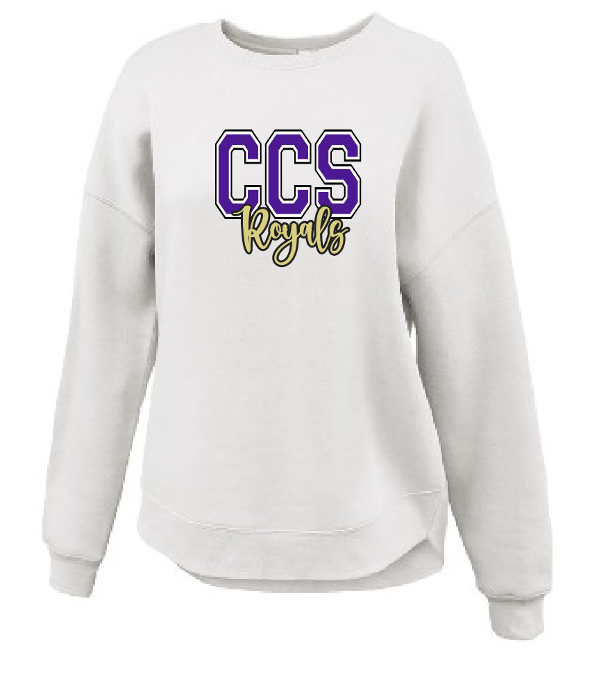 Fan Gear (6474) Pennant Sportswear Women's Crewneck Sweatshirt (white)
