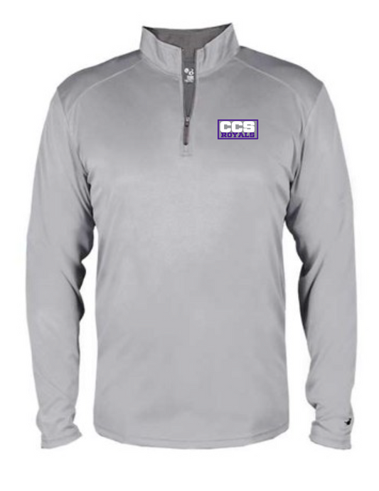 Fan Gear (6681) Badger 1/4 Zip Moisture Wicking Pullover (silver)