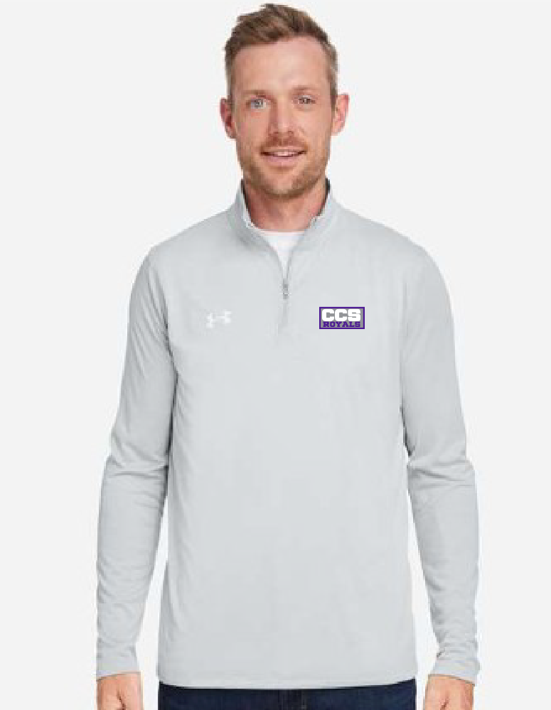 Fan Gear (6681) Under Armour Team Tech 1/4 Zip Pullover (lt heather)