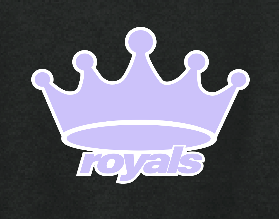 Royals (screenprint): Independent Trading Fleece Crewneck Sweatshirt (black)