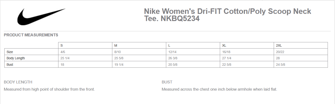 Fan Gear (6473) Nike Dri-Fit Cotton/poly S/S T-shirt (women)(grey)