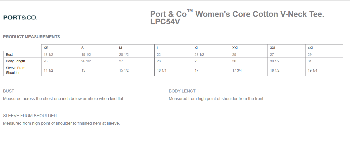 Fan Gear (6475) Port & Co V-neck T-shirt (women)(purple)