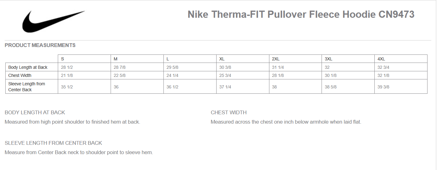 Fan Gear (6471) Nike Therma-fit Fleece Hoodie (anthracite)