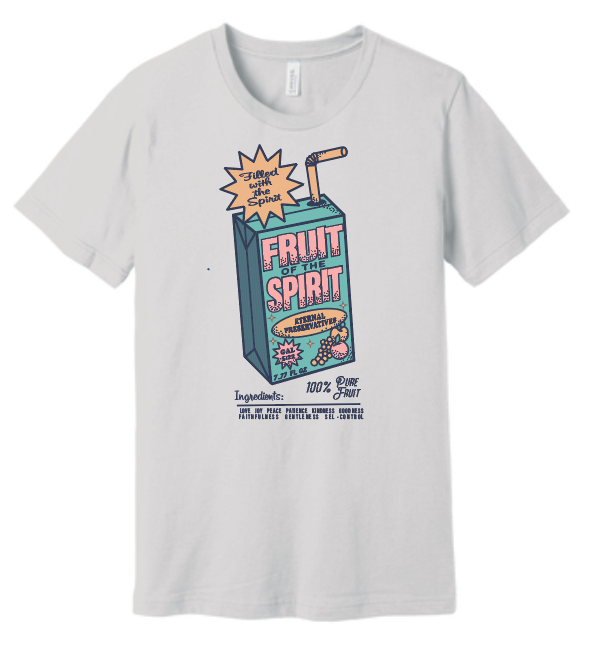 CCS Jr Class "Fruit of the Spirit" Design S/S T-shirt (adult) (white)