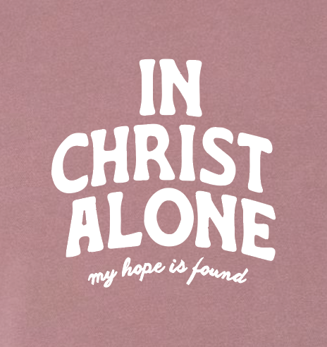 CCS Jr Class "In Christ Alone" Crewneck Sweatshirt (crimson) (adult only)