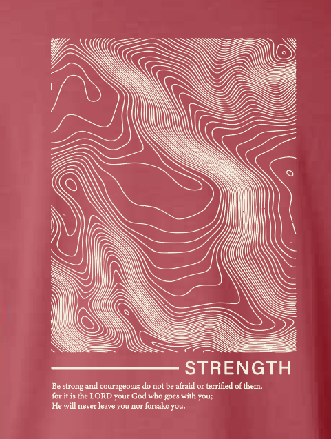 CCS Jr Class "Strength" Design Short Sleeve T-shirt (adult) (crimson)