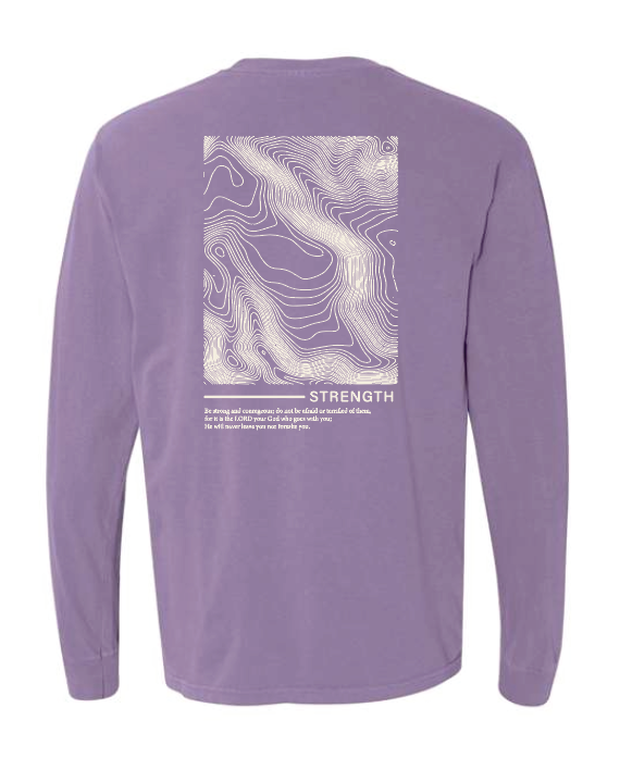 CCS Jr Class "Strength" Design Long Sleeve T-shirt (adult) (violet)