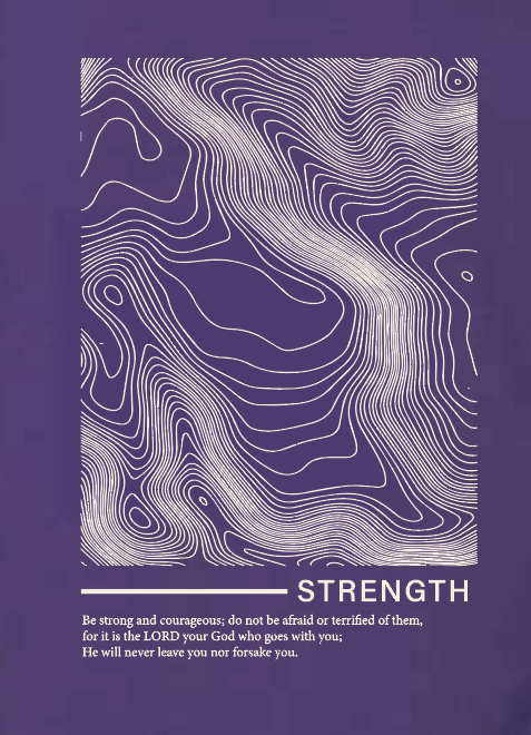 CCS Jr Class "Strength" Design Long Sleeve T-shirt (youth) (purple)