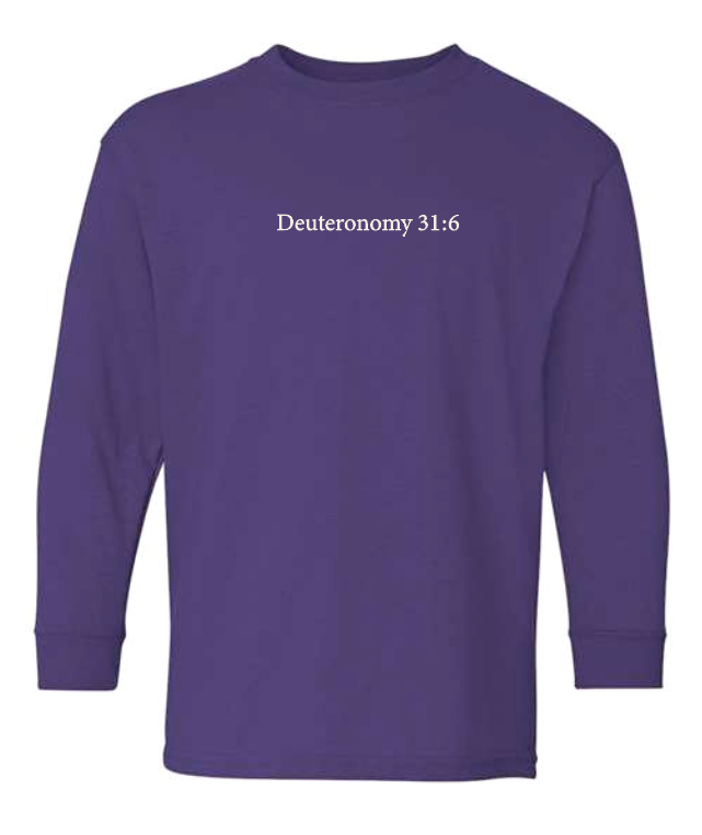 CCS Jr Class "Strength" Design Long Sleeve T-shirt (youth) (purple)