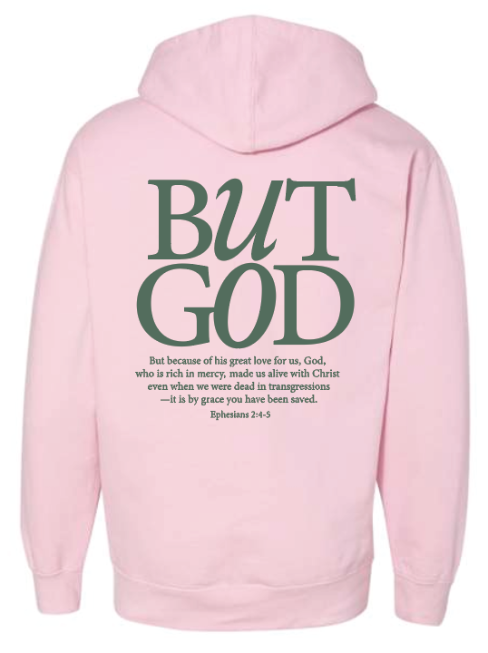 CCS Jr Class "But God" Hooded Sweatshirt (adult) (pink)