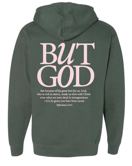 CCS Jr Class "But God" Hooded Sweatshirt (adult) (forest)