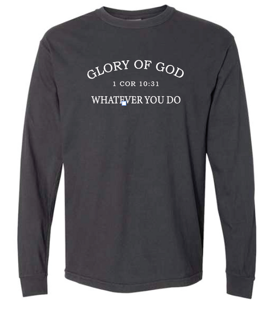 Glory of God Design Comfort Colors L/S T-shirt (black)