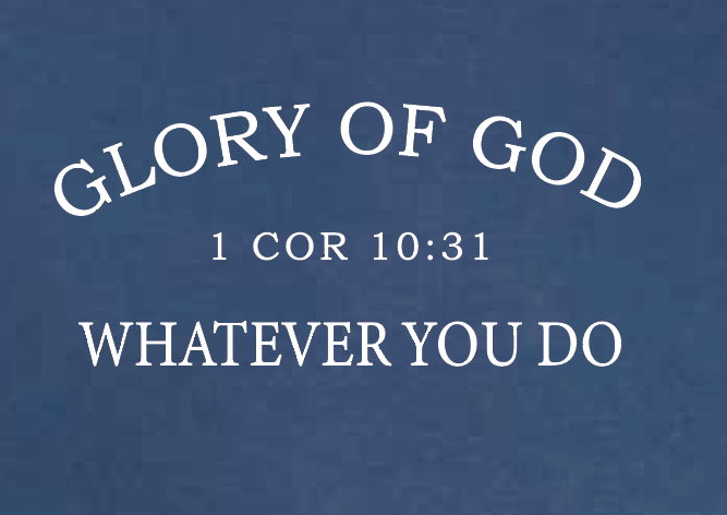 Glory of God Design Comfort Colors Crewneck Sweatshirt (navy)