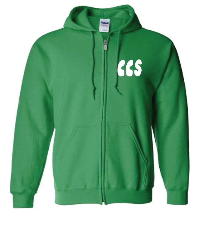 Volume 39 Design Full-Zip Hooded Sweatshirt (green)