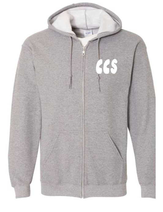 Volume 39 Design Full-Zip Hooded Sweatshirt (heather)