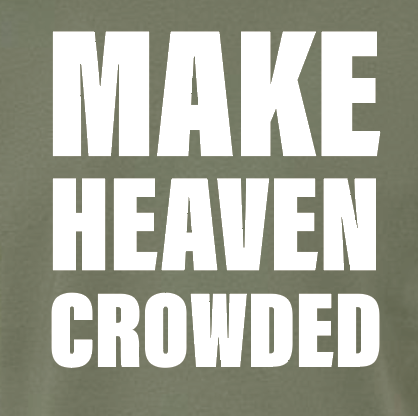 Heaven Crowded Design BellaCanvas S/S T-shirt (mil green)