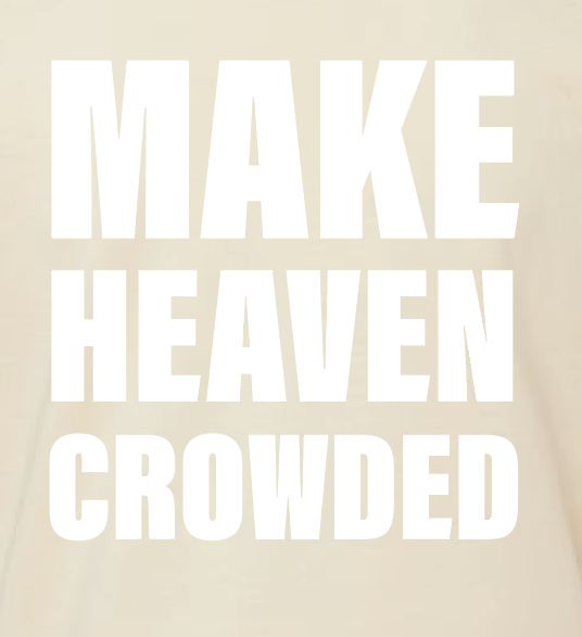 Heaven Crowded Design BellaCanvas S/S T-shirt (natural)