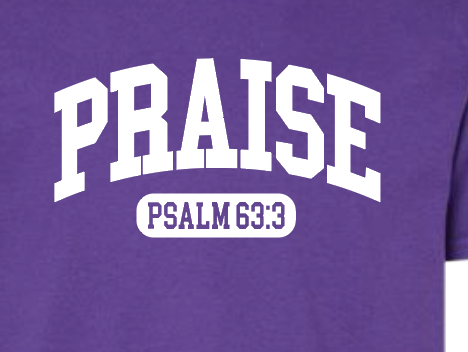 Praise Design Port & Co Crewneck Sweatshirt (purple) (youth)