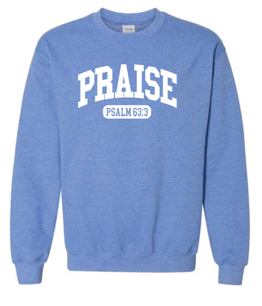 Praise Design Port & Co Crewneck Sweatshirt (carolina) (youth)