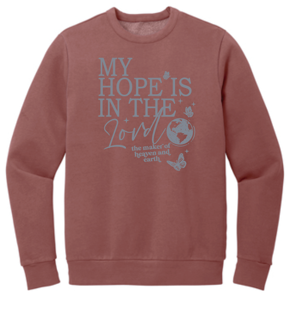 My Hope Design District Crewneck Sweatshirt (garnet)