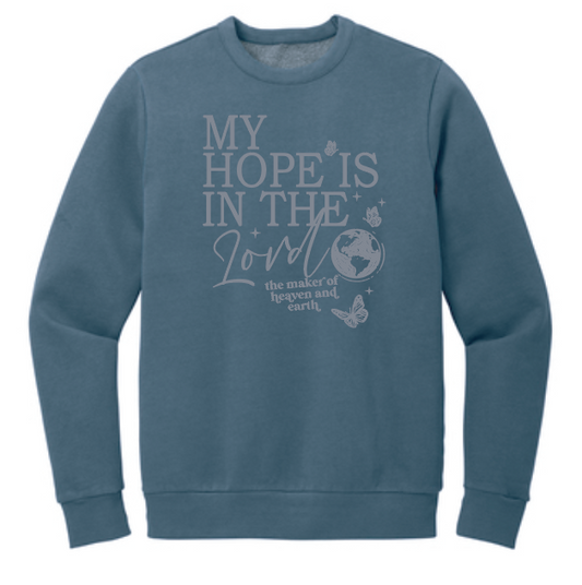 My Hope Design District Crewneck Sweatshirt (steel blue)