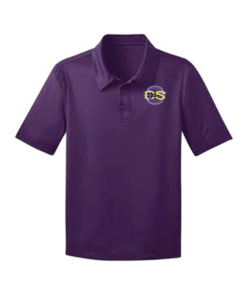 CCS Jr Class "CCS Logo" Design Port Authority Polo (4 color options) (youth)