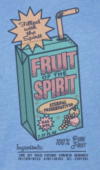 CCS Jr Class "Fruit of the Spirit" Design S/S T-shirt (adult) (blue)