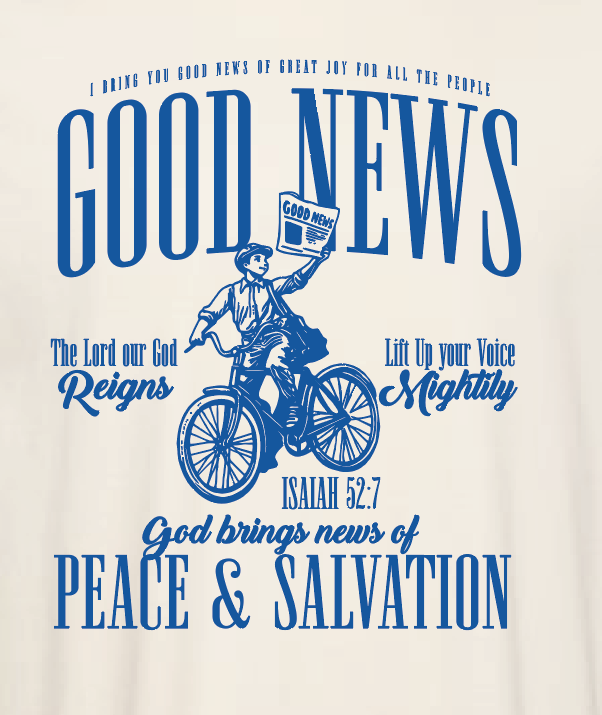 Good News Design Comfort Colors S/S T-shirt (navy print)