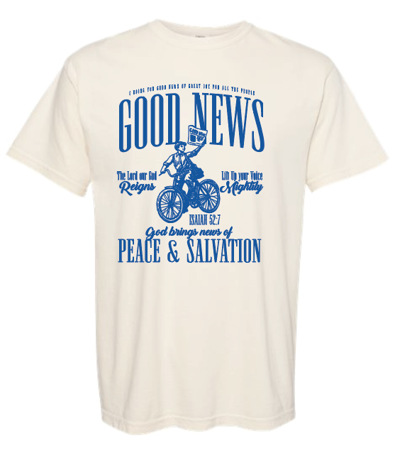 Good News Design Comfort Colors S/S T-shirt (navy print)