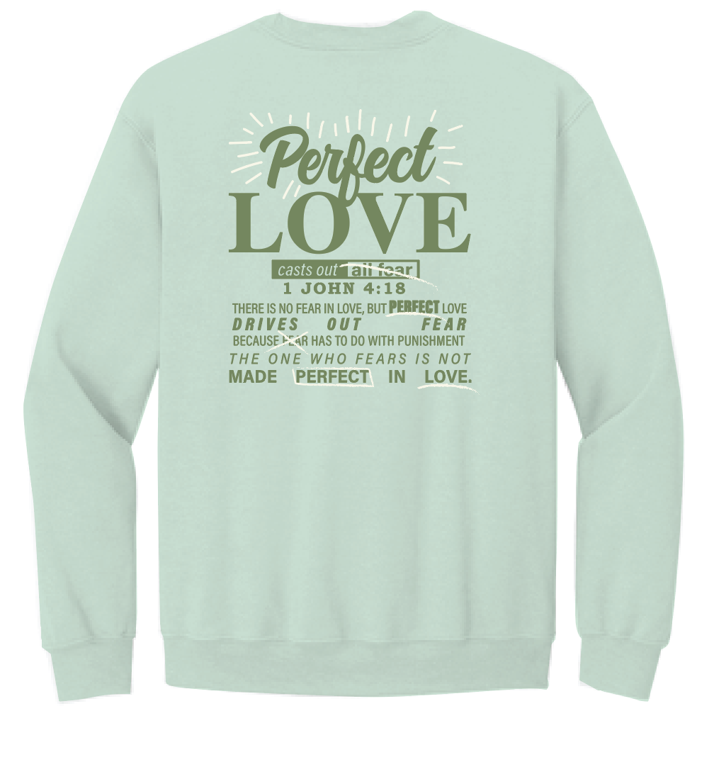 Perfect Love Design SmartBlanks Crewneck Sweatshirt (green)