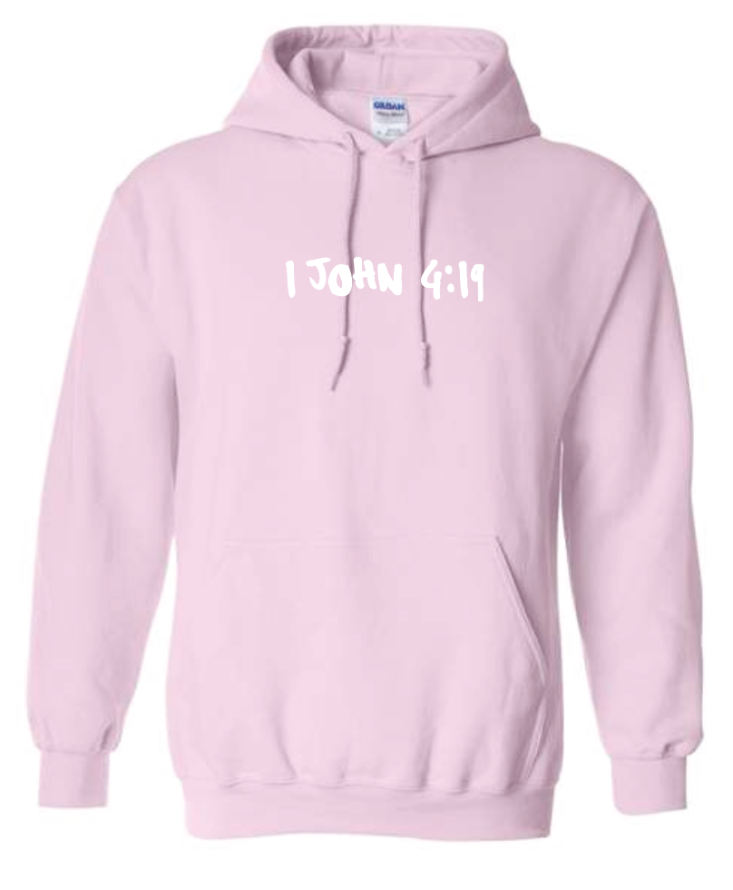 BHLUF Design Hooded Sweatshirt (pink) (adult)