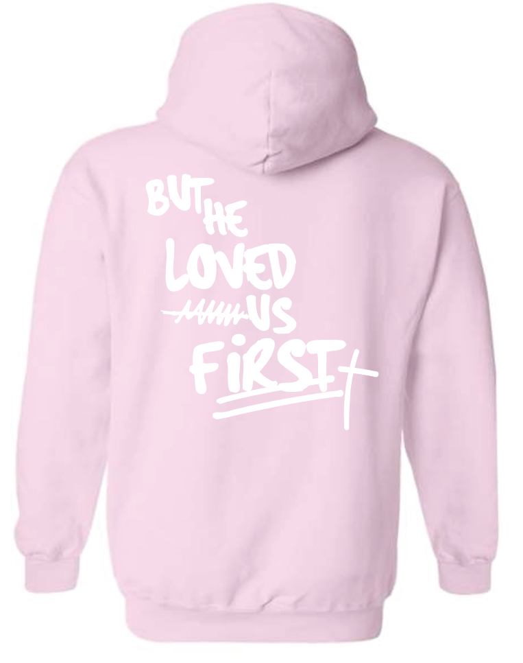 BHLUF Design Hooded Sweatshirt (pink) (adult)