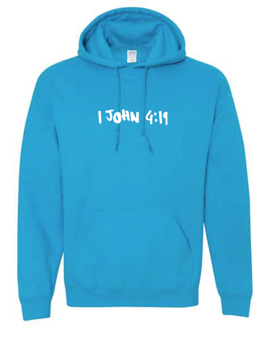 BHLUF Design Hooded Sweatshirt (blue) (adult)