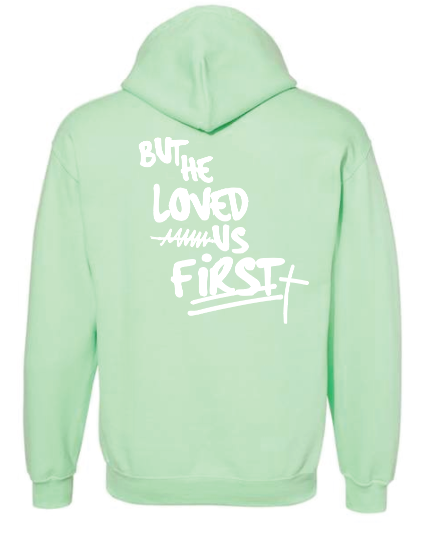 BHLUF Design Hooded Sweatshirt (mint) (adult)