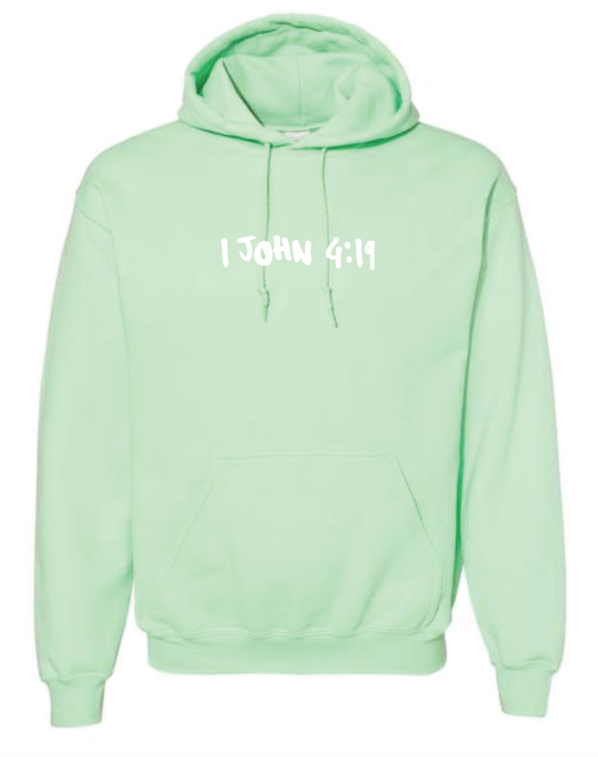 BHLUF Design Hooded Sweatshirt (mint) (adult)