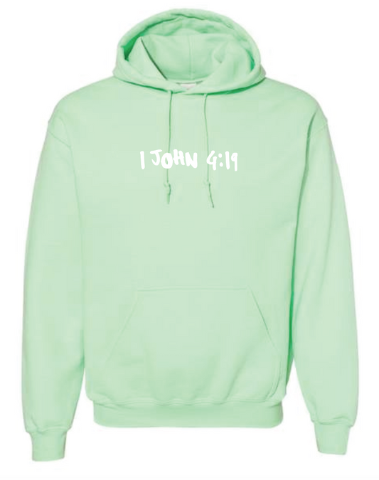 BHLUF Design Hooded Sweatshirt (mint) (adult)