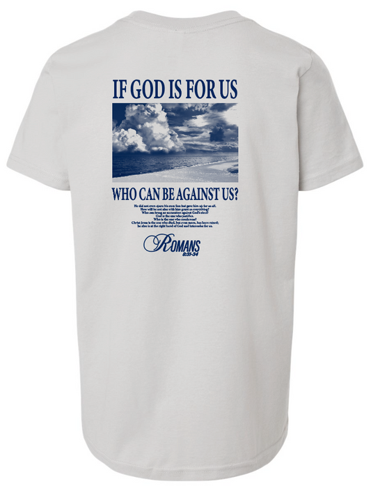 If God is For Us Tultex S/S T-shirt (silver)
