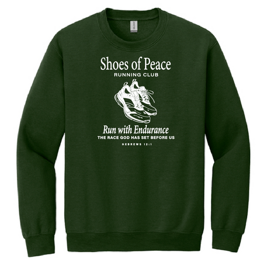Shoes of Peace Jerzee Crewneck Sweatshirt (forest)