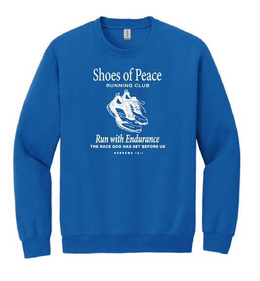 Shoes of Peace Jerzee Crewneck Sweatshirt (royal)