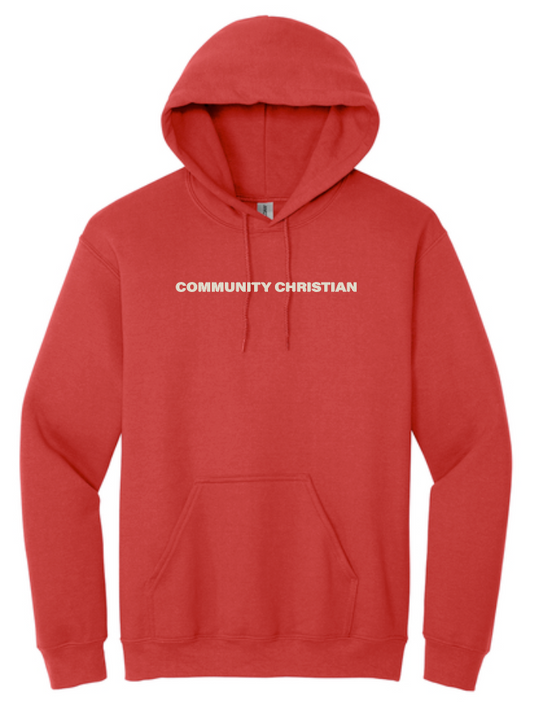 Direct Your Heart Jerzee Hooded Sweatshirt (red)