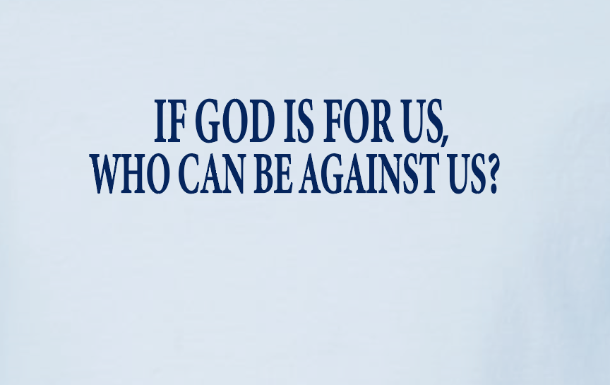 If God is For Us Tultex S/S T-shirt (blue)