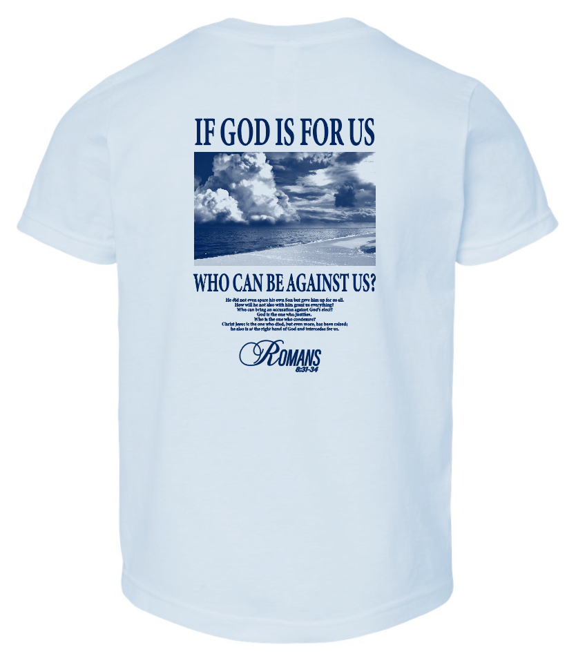 If God is For Us Tultex S/S T-shirt (blue)