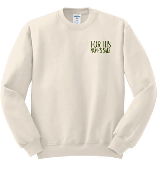 Psalm 23 Independent Trading Crewneck Sweatshirt (bone) (adult)