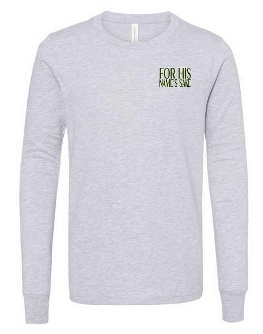 Psalm 23 BellaCanvas L/S T-shirt (heather) (youth)