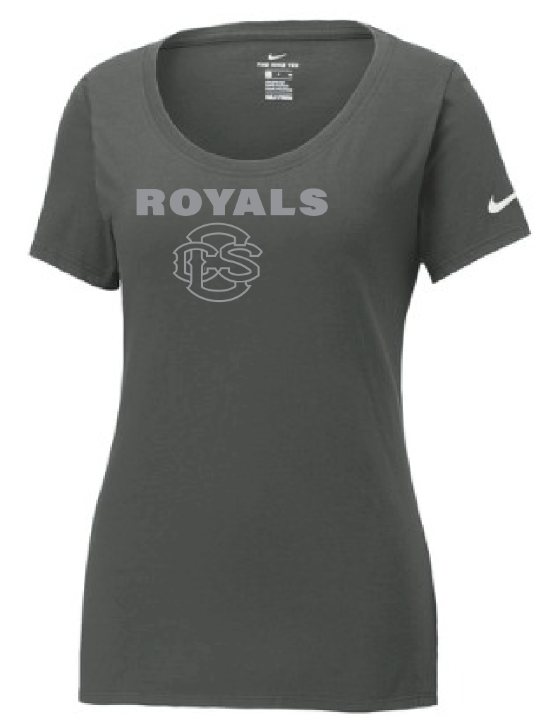 Fan Gear (6473) Nike Dri-Fit Cotton/poly S/S T-shirt (women)(grey)